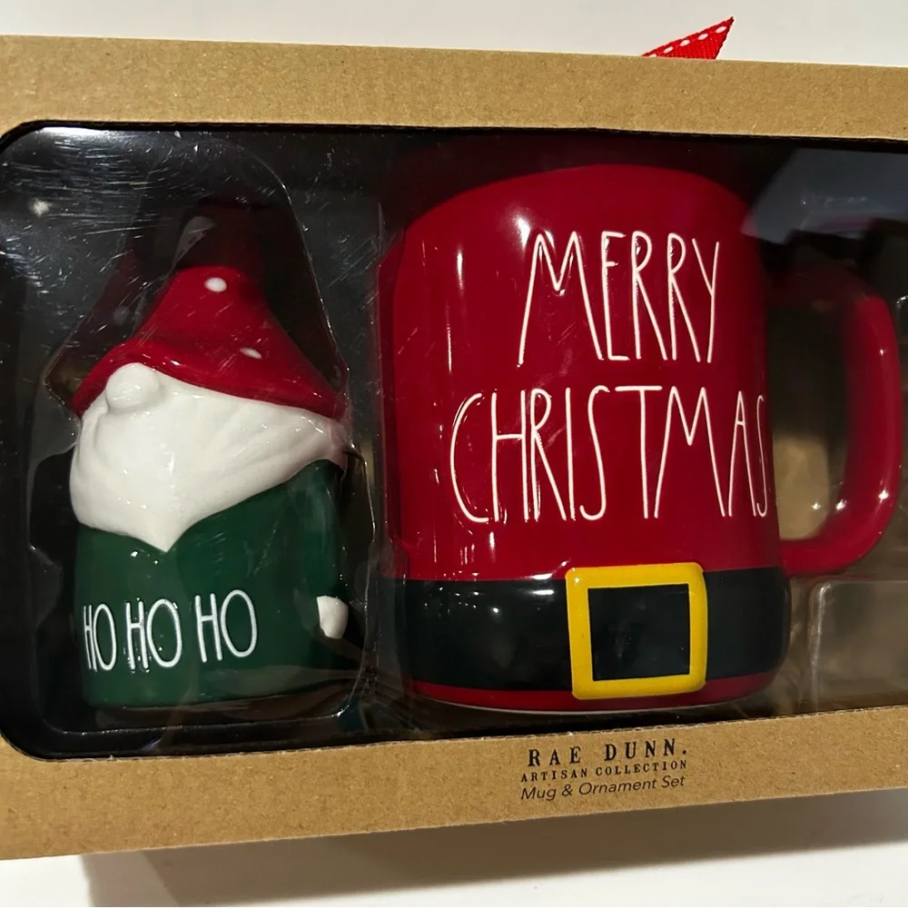Rae Dunn Christmas Mug & Ornament Set